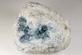 Sky Blue Celestite Geode - Large Crystals #201491-2